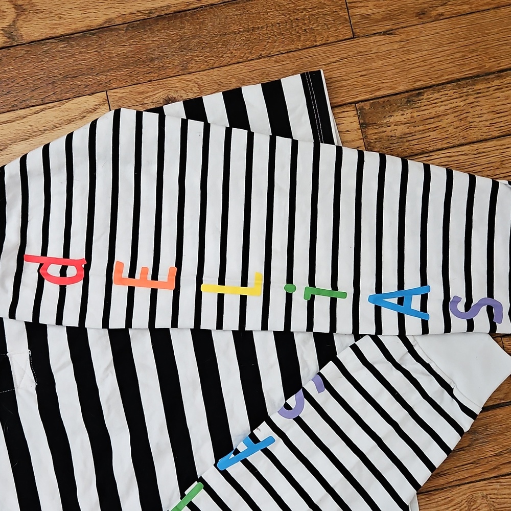 Dolls Kill Striped Polo Shirt with Colorful Accents - Picture 5 of 6